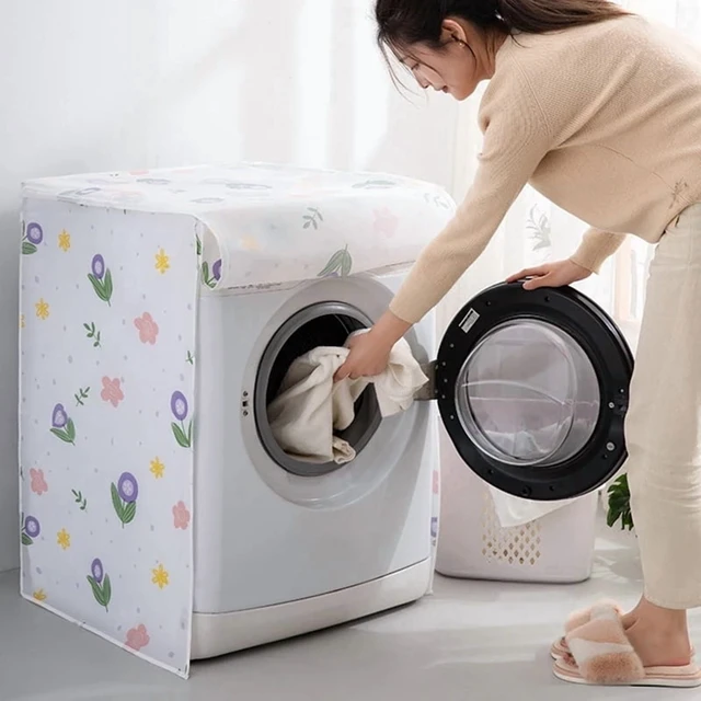Alt view image 5 of 7 - Print Drum Washing Machine Dust Cover Household Dust Cloth Cartoon Waterproof Foldable For 7KG Washing Machine High Quality New