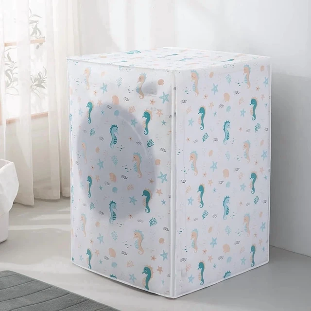 Alt view image 6 of 7 - Print Drum Washing Machine Dust Cover Household Dust Cloth Cartoon Waterproof Foldable For 7KG Washing Machine High Quality New