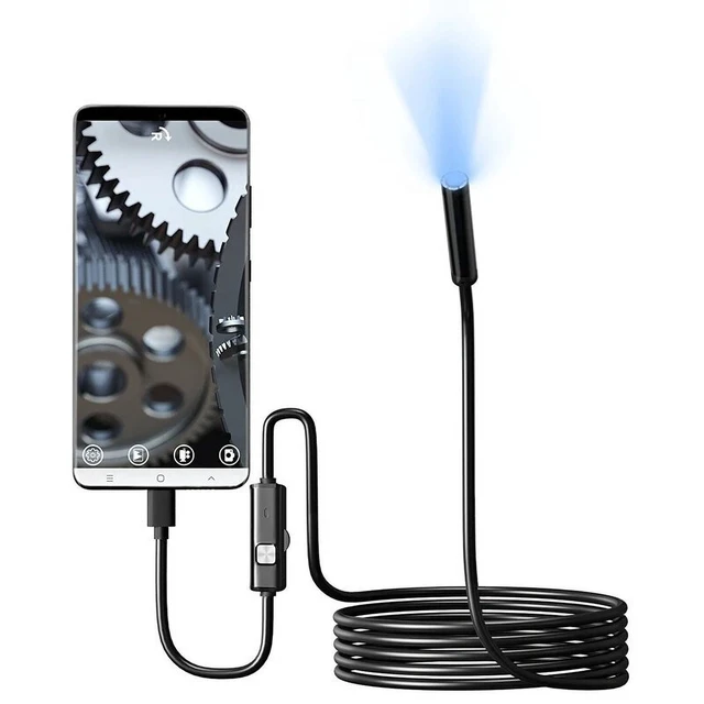 Alt view image 6 of 7 - 7.0MM TYPE-C Endoscope Camera IP67 Waterproof 6 LEDs Adjustable USB Android Flexible Inspection Borescope Cameras for Phone PC