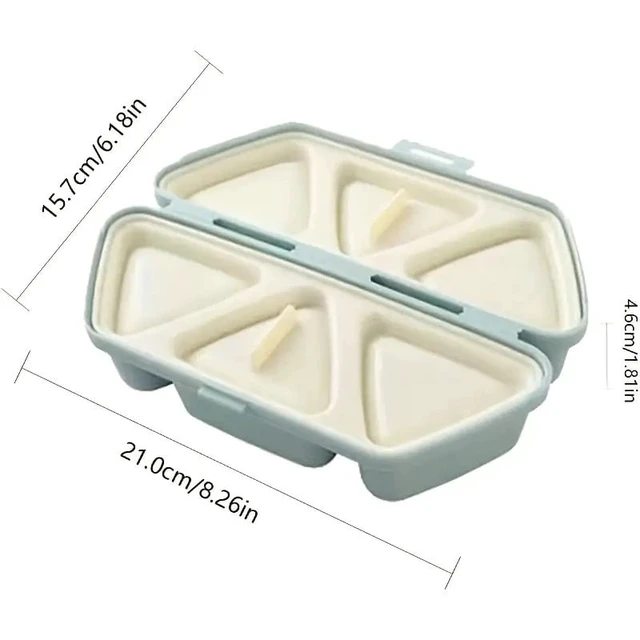Alt view image 2 of 7 - 6 Grids Sushi Mould Triangle Bento Box Kitchen Party Supply Mold Tool Onigiri Rice Ball Bento Machinenori Kitchen Accessories
