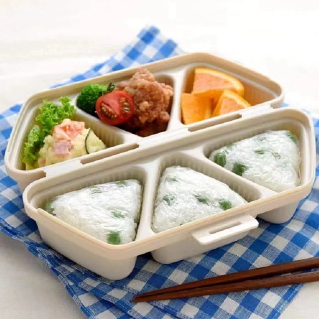 Alt view image 5 of 7 - 6 Grids Sushi Mould Triangle Bento Box Kitchen Party Supply Mold Tool Onigiri Rice Ball Bento Machinenori Kitchen Accessories
