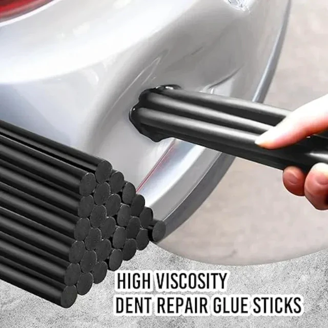 Alt view image 6 of 6 - Black Hot Glue Sticks Hot Melt Glue Sticks Dent Repair Tool EVA Colored Hot Melt Adhesive for Car DIY Art Craft General Repairs