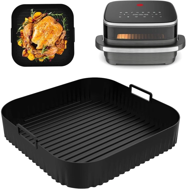 Main image of 26cm Air Fryer Silicone Mold for Moulinex Easy Fry XL Surface Reusable AirFryer Silicone Tray Container Accessorie Easy To Clean