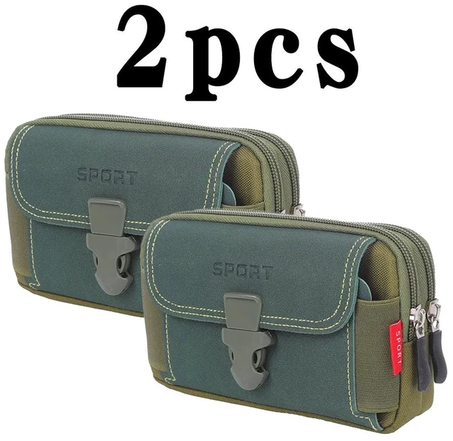 Alt view image 6 of 7 - Man Belt Pouch Mobile Phone Bag for Men Phone Holster Bag Molle Waist Bag Pack Small Tactical Duty Belt Backpack Card Holder