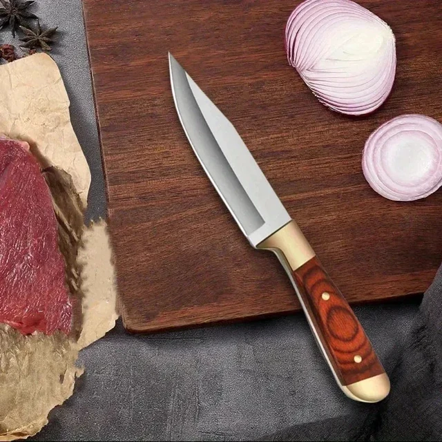 Alt view image 5 of 7 - Kitchen Knife Boning Knife Hand Forged Fillet Knife Stainless Steel Bone Meat Fruit Vegetables Fish Chef Knife