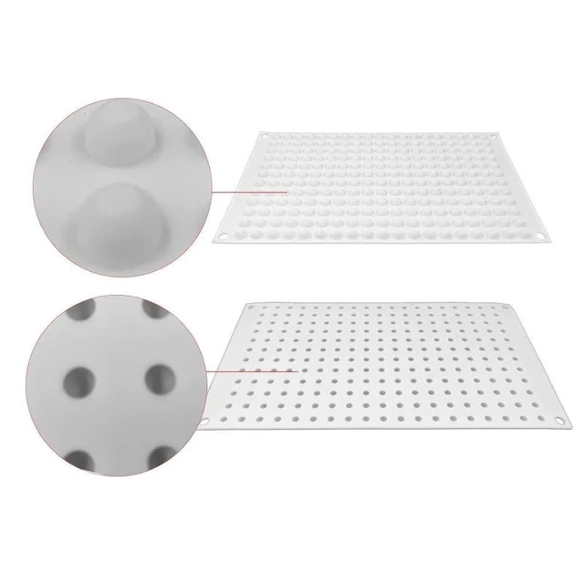 Alt view image 2 of 7 - Round Chocolate Drops Mold 228Grids Silicone Mould DIY Gummy Candy Making Fondant Cake Decor Baking Tools