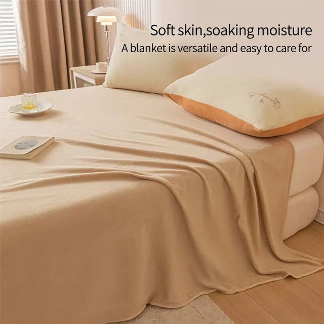 Alt view image 5 of 7 - Extra Soft Flannel Blanket Thickened Nap Air Conditioning Blanket