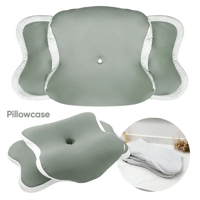 Alt view image 2 of 7 - Memory Foam Pillowcase Cervical Pillowcase Pillow Protector Bedding Pillow Cases Cover Cooling Fabric Portable Home Holiday Gift