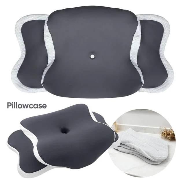 Alt view image 3 of 7 - Memory Foam Pillowcase Cervical Pillowcase Pillow Protector Bedding Pillow Cases Cover Cooling Fabric Portable Home Holiday Gift