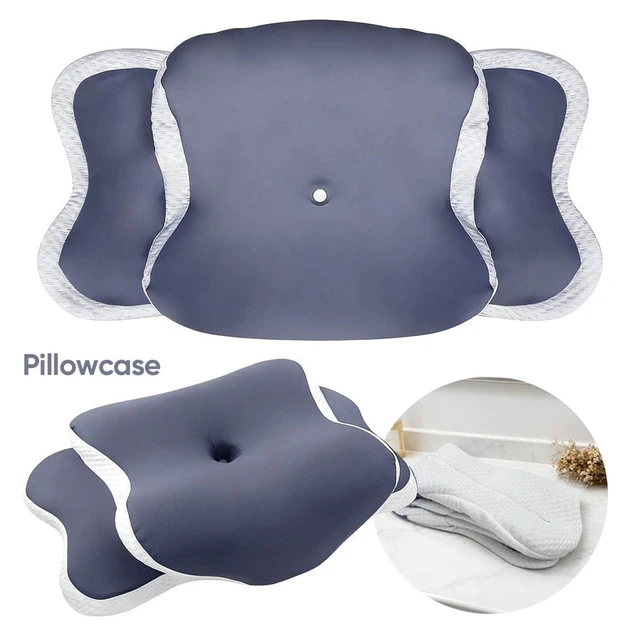 Alt view image 5 of 7 - Memory Foam Pillowcase Cervical Pillowcase Pillow Protector Bedding Pillow Cases Cover Cooling Fabric Portable Home Holiday Gift