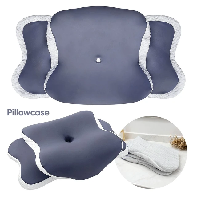 Alt view image 7 of 7 - Memory Foam Pillowcase Cervical Pillowcase Pillow Protector Bedding Pillow Cases Cover Cooling Fabric Portable Home Holiday Gift