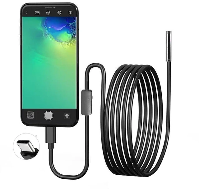 Main image of USB Endoscope for OTG Android Phone 5.5mm Borescope Inspection Snake Camera IP67 Waterproof with 6 LED Lights For Type C
