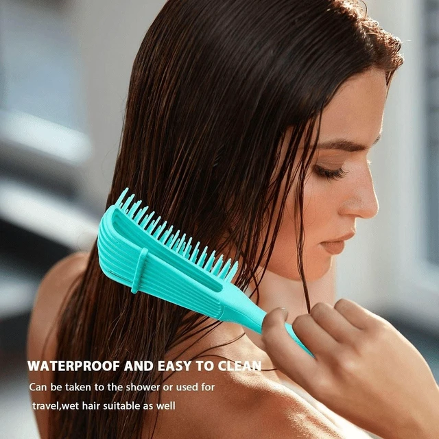 Alt view image 2 of 7 - Hair Comb Detangling Brush Scalp Massage Hair Brush Detangler Brush for Curly Hair Thick Hair Octopus Hairbrush Women Men Salon
