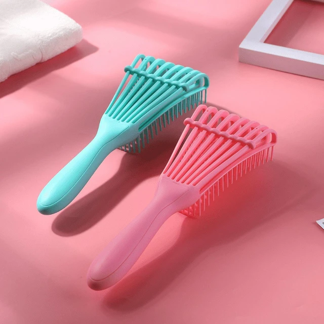 Alt view image 4 of 7 - Hair Comb Detangling Brush Scalp Massage Hair Brush Detangler Brush for Curly Hair Thick Hair Octopus Hairbrush Women Men Salon