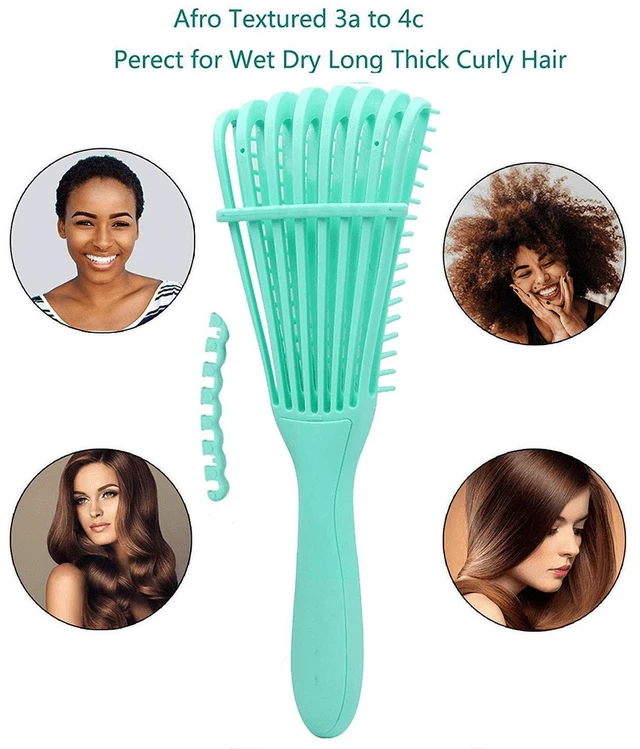 Alt view image 5 of 7 - Hair Comb Detangling Brush Scalp Massage Hair Brush Detangler Brush for Curly Hair Thick Hair Octopus Hairbrush Women Men Salon