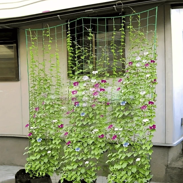 Alt view image 5 of 7 - Heavy-Duty Garden Trellis Netting for Climbing Plants - Ideal for Cucumbers, Vines & Tomatoes, UV-Stabilized Polyethylene, 179.9