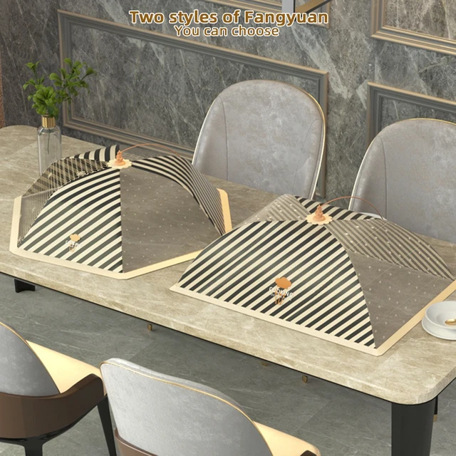 Alt view image 6 of 7 - Portable Foldable Food Covers Umbrella Fine Mesh Breathable Anti-Mosquito Meal Vegetable Fruit Cover Kitchen Gadgets Accessories