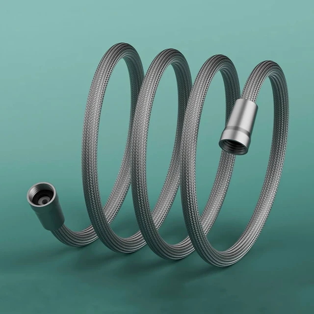 Alt view image 2 of 7 - Shower Head Hose High Quality 1.5m/ 2m G1/2 Flexible Bathroom Pipe Water Head Shower Head Pipe Tool Bathroom Shower Accessories