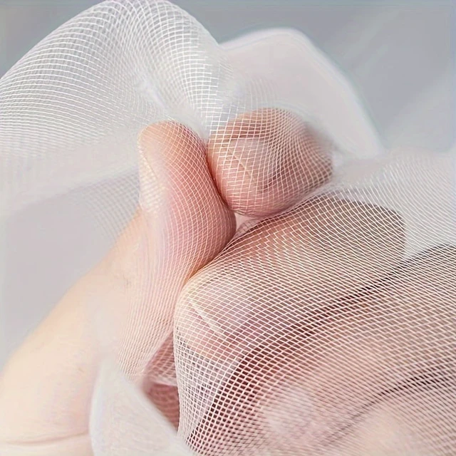 Alt view image 3 of 6 - 1 pack, insect proof net HDPE 60 mesh transparent mesh barrier ultra-fine plant fruit tree net vegetable blueberry, row cover ne