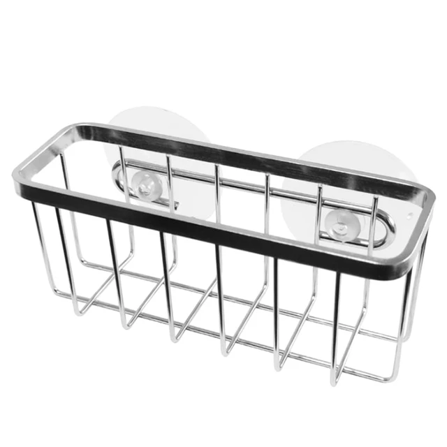 Alt view image 6 of 6 - Kitchen Sponge Holder Stainless Steel Sink Basket Storage Braket Rustproof Waterproof Liquid Drainer Rack