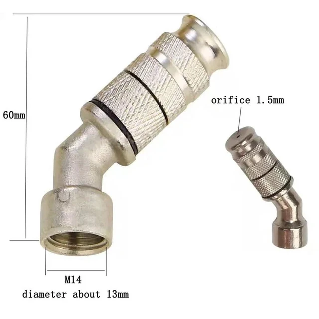 Alt view image 5 of 6 - Brass Atomization Nozzle Adjustable Spray Garden Cleaning Machine Agricultural Irrigation Spraying Sprinkler