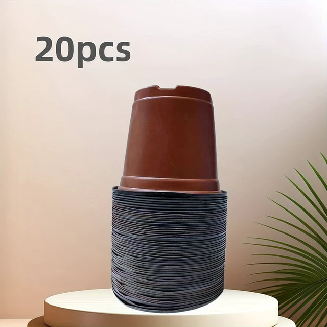 Alt view image 3 of 7 - 50-Pack Americana Style Nursery Pots - Versatile Indoor/Outdoor Seedling Containers, Durable & Decorative