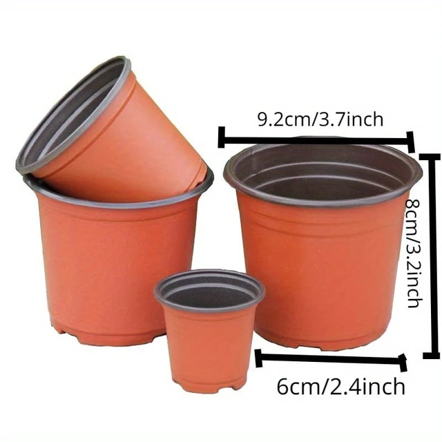 Alt view image 7 of 7 - 50-Pack Americana Style Nursery Pots - Versatile Indoor/Outdoor Seedling Containers, Durable & Decorative