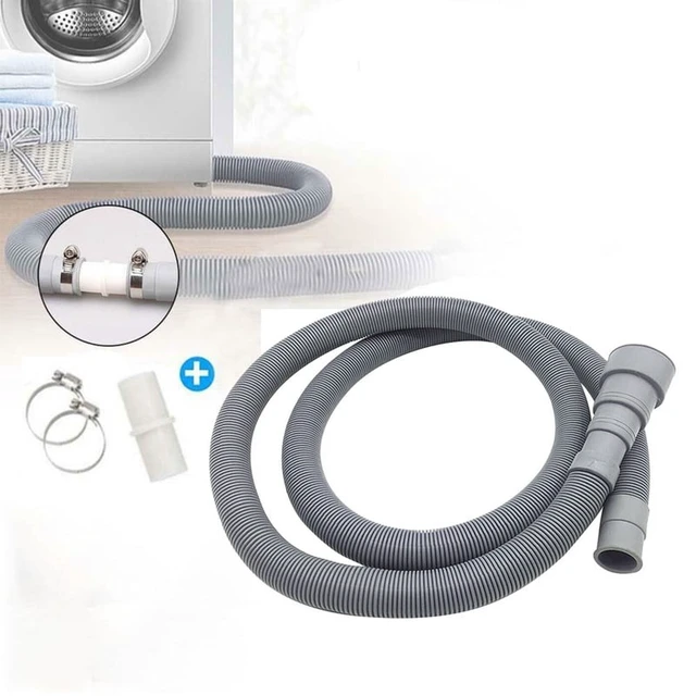 Alt view image 2 of 7 - 70/150/200cm Drain Pipe Washing Machine Dishwasher Drain Waste Hose Extension Pipe With Hose Clamps Set Wash Machine Accesories