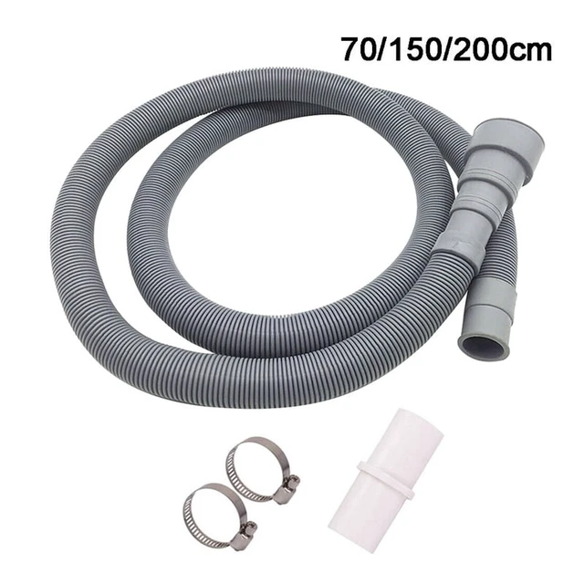 Alt view image 3 of 7 - 70/150/200cm Drain Pipe Washing Machine Dishwasher Drain Waste Hose Extension Pipe With Hose Clamps Set Wash Machine Accesories