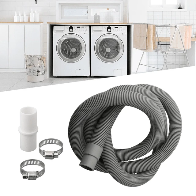 Alt view image 4 of 7 - 70/150/200cm Drain Pipe Washing Machine Dishwasher Drain Waste Hose Extension Pipe With Hose Clamps Set Wash Machine Accesories