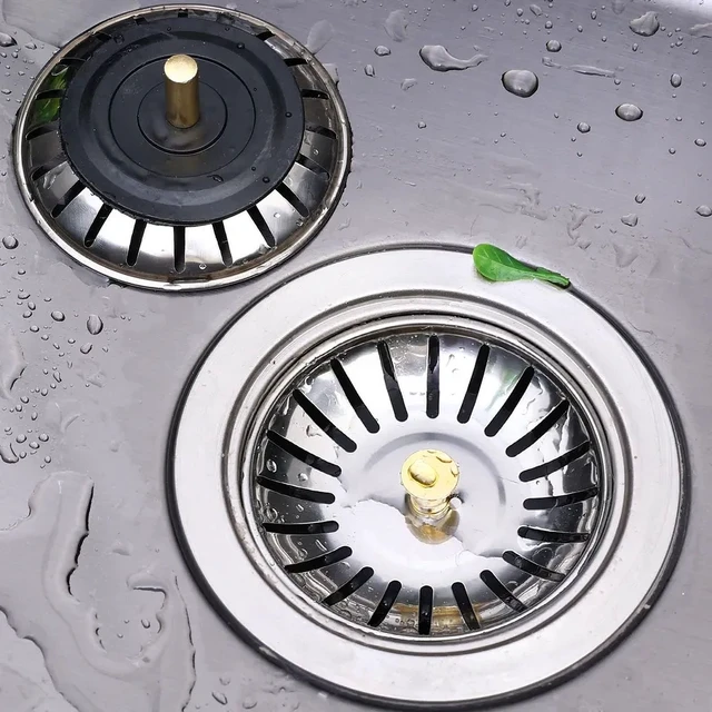 Alt view image 7 of 7 - Wholesale Kitchen Sink Strainers with Handle Stopper Sink Drain Basket Stainless Steel Mesh Filter Waste Hole Trap Strainer