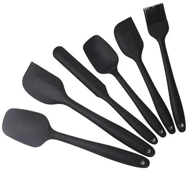 Main image of 6Pcs Silicone Spatula Set Food Grade Non Stick Heat Resistant Spatulas Turner for Cooking Baking Mixing Baking Tools