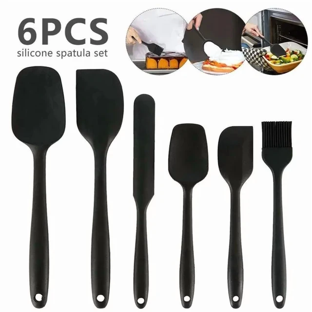 Alt view image 2 of 7 - 6Pcs Silicone Spatula Set Food Grade Non Stick Heat Resistant Spatulas Turner for Cooking Baking Mixing Baking Tools