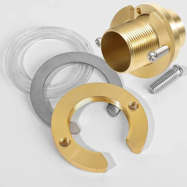 Alt view image 6 of 7 - Faucet Anti-loosing Nut Cap C Type Tap Faucet Fixing Fitting Kit Wash Basin Tools Kitchen Fastening Circlip Washer Fixture Parts