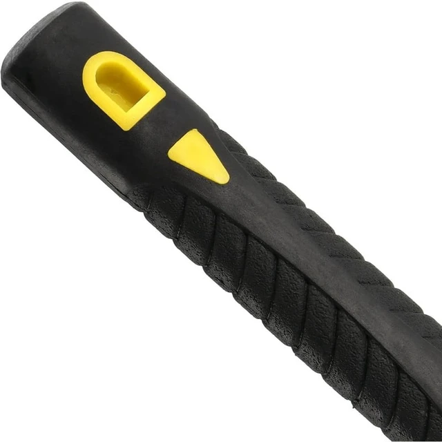 Alt view image 3 of 6 - 1-Piece 15-Inch Mattock Hoe Set with Yellow Fiberglass Handle - Durable Garden Tool for Soil Loosening and Cultivation