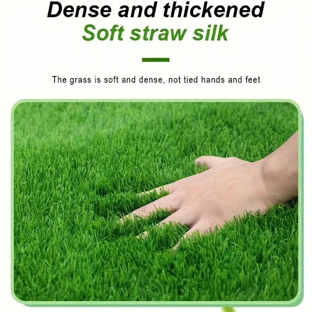 Alt view image 3 of 6 - Ultimate Washable Dog Grass Mat - Reusable, Odor-Control Artificial Lawn for Pet Training, Easy-Clean Pee Pad Non-Slip Backing