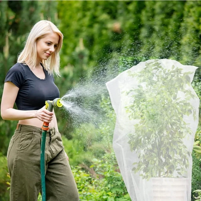 Alt view image 6 of 7 - Garden Plant Insect Netting Vegetable, Flower and Fruit Care Cover Netting Pest Control Bird-proof 60 Mesh Protective Netting