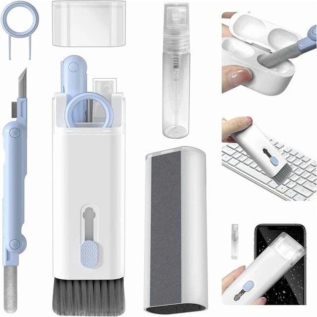Alt view image 2 of 7 - 7-in-1 Computer Keyboard Cleaner Brush Kit Earphone Cleaning Pen For Headset Keyboard Cleaning Tools Cleaner Keycap Puller Kit