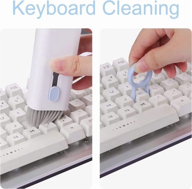 Alt view image 5 of 7 - 7-in-1 Computer Keyboard Cleaner Brush Kit Earphone Cleaning Pen For Headset Keyboard Cleaning Tools Cleaner Keycap Puller Kit