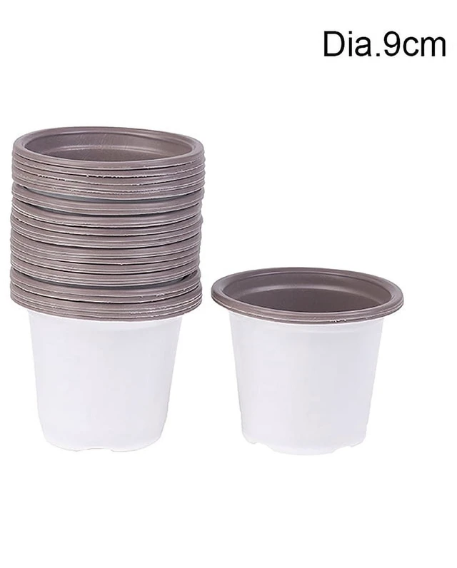 Main image of 10 Pcs Two-color Thickened Plastic Seedling Pots Succulent Cultivation With Small Pots Simple Planting Seedling Pots