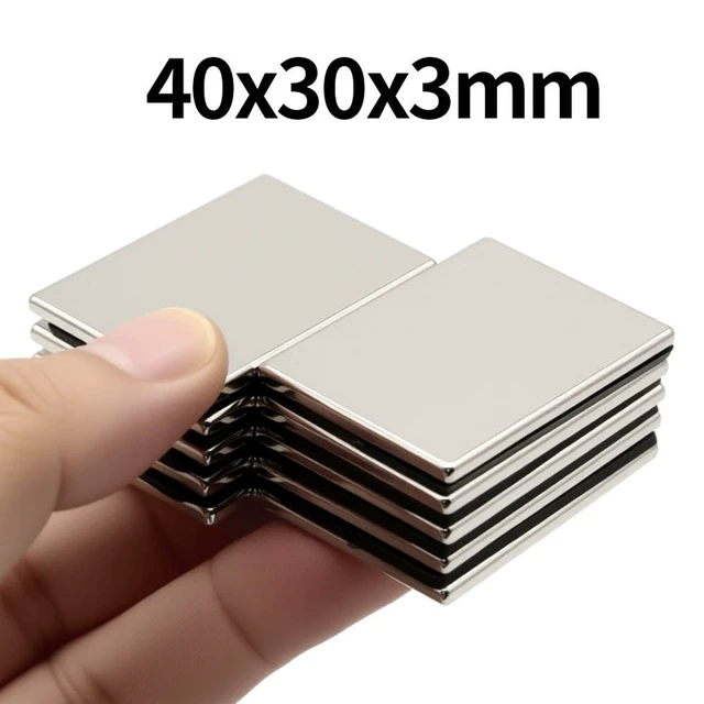 Alt view image 2 of 7 - 40x30x3mm Super Strong Neodymium Magnet N35 NdfeB Permanent Magnetic imanes Block Powerful Magnets Refrigerator