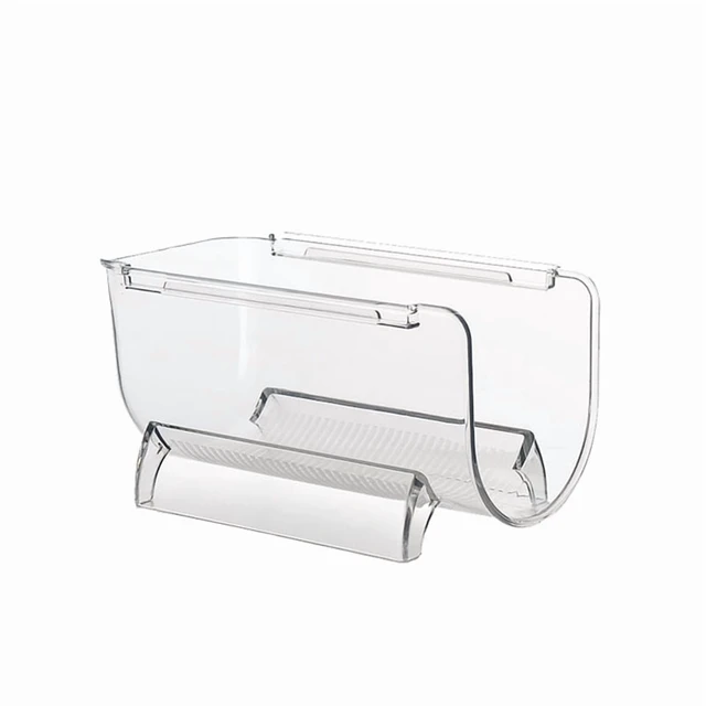 Alt view image 6 of 7 - Stackable Cup Holder Organizer for Refrigerator Rotation Wine/Water Bottle Rack Kitchen Pantry Space-Saving Storage Shelf