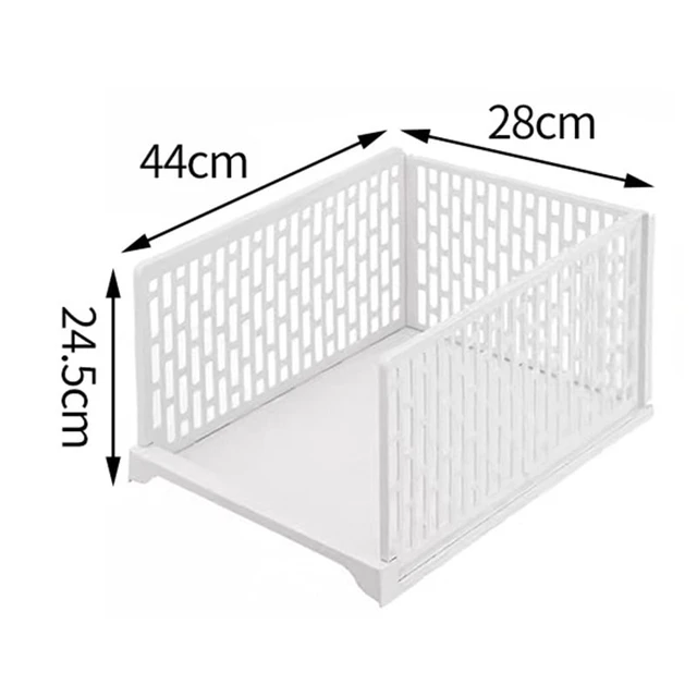 Alt view image 7 of 7 - Stackable Wardrobe Drawer Units Organizer Clothes Closet Storage Boxes Shelves Plastic Divider Board Cube Toy Snacks Containers