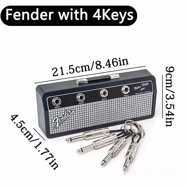 Main image of Creative Fender Radio Plugs Key Holder Retro Wall Mounting Keys Holder Jack Zinc Alloy Key Organizer Music Key Storage Frame