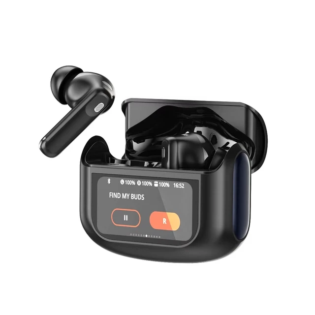 Alt view image 4 of 7 - Active Noise Cancelling Ear Buds 48H Wireless Earbuds with Touch Screen | HiFi Stereo Bluetooth Headphones with ENC Noise Cancelling/Transparency Mode, IPX7 Earphones with 5 EQ Modes for iOS Android