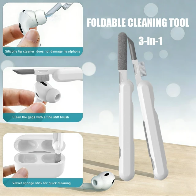 Alt view image 6 of 7 - SIXFU 4 Sizes of Ear Tip Replacement Compatible with AirPod Pro and AirPods Pro 2 Ear Tips with Portable Storage Box & Cleaning Kit, Noise Reduction Hole & Dense Dust Guard Screen(XS/S/M/L)-White