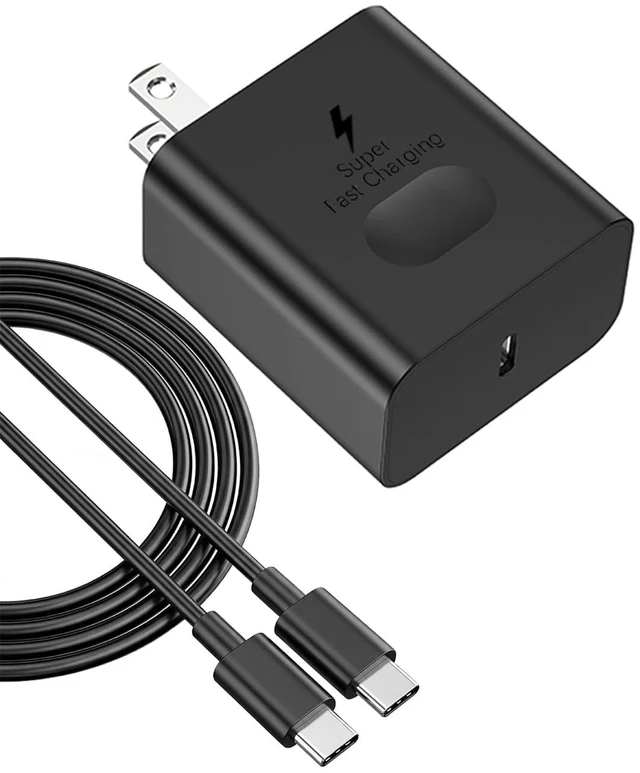 Main image of 45W Super Fast Charger Type C, USB C Charger Block PD Fast Charging with 5A USB-C Cable for Galaxy S25 Ultra /S25+ /S24 Ultra, iPhone 17/16 /15 Pro, Pro Max, Plus, iPad, UL Listed