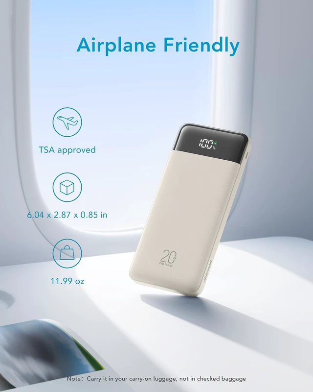 Alt view image 7 of 7 - charmast Portable Charger Built-in Cables, 20000mAh Power Bank 6-Output | Travel Fast Charging Battery Pack for iPhone 17/16/15 Samsung Android, Flight-Approved, Multi-Device, USB-C & USB-A, LED %