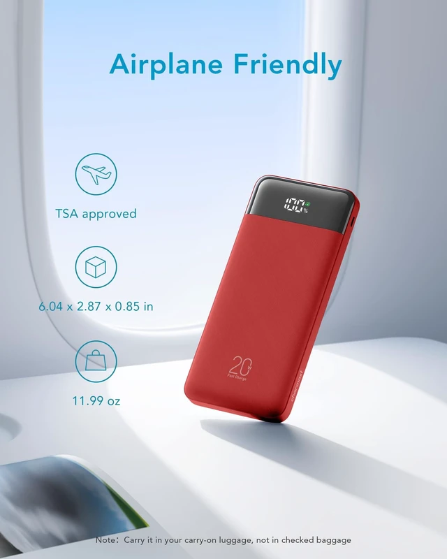 Alt view image 7 of 7 - charmast Portable Charger Built-in Cables, 20000mAh Power Bank 6-Output | Travel Fast Charging Battery Pack for iPhone 17/16/15 Samsung Android, Flight-Approved, Multi-Device, USB-C & USB-A, LED %