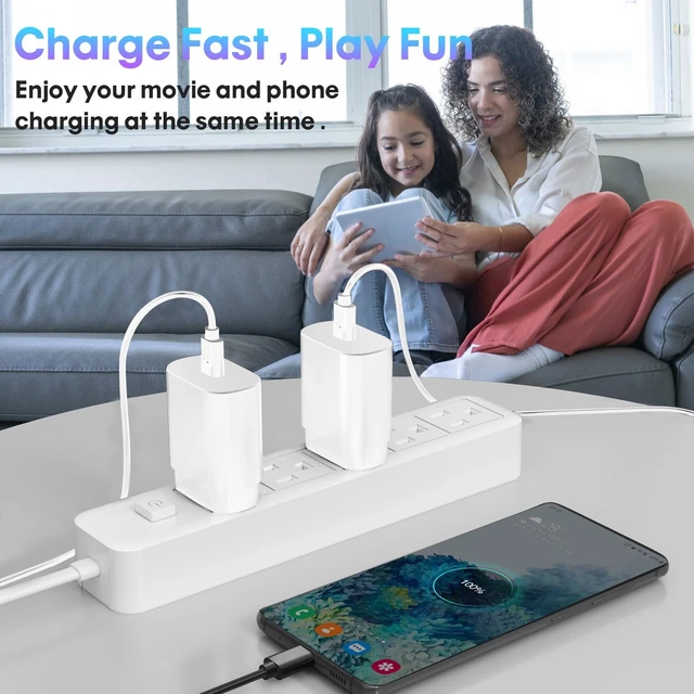 Alt view image 5 of 7 - USB C Charger Fast Charging30W i Phone 18 17 16 15 Type C Charger | USBC Charger Bock 3Pack 30W With 6 FT USB C Charger Cord For i Phone18/17/17 Pro/17 Pro Max//16/16 Pro/16 Pro Max/15/15